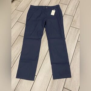 Men's Navy Chino Pants - Classic Straight Fit